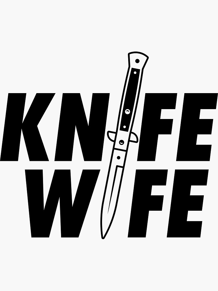 Thumbnail 3 of 3, Sticker, Knife Wife designed and sold by penandkink.