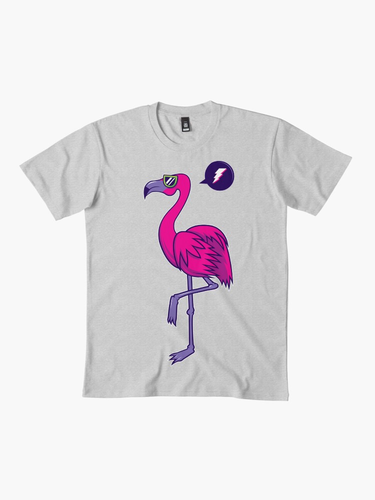 Thumbnail 2 of 4, Premium T-Shirt, Electric Flamingo designed and sold by strangethingsA.