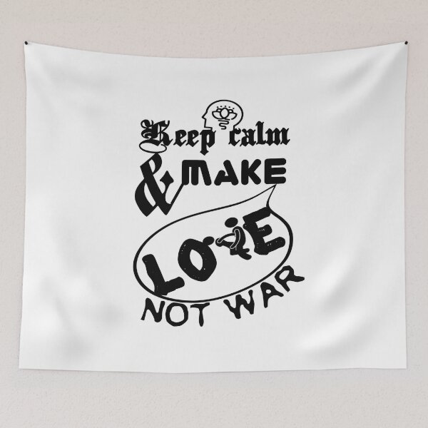 Item preview, Keep calm and make love not war.,,V2.  designed and sold by Chakilogy.