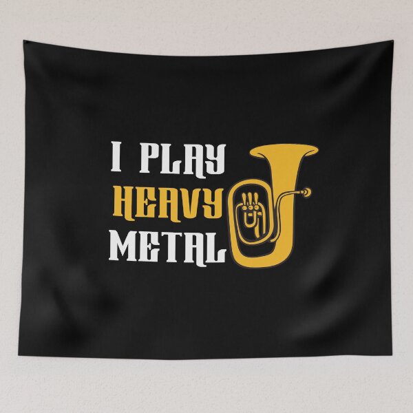 Item preview, I PLAY HEAVY METAL designed and sold by antipatic.