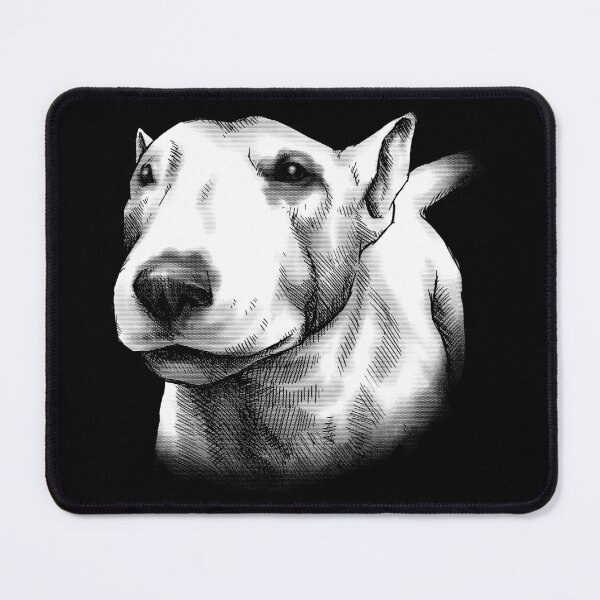 Item preview, Bull Terrier Dog Portrait (monochromatic) designed and sold by MMMSdesigns.
