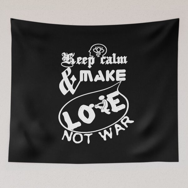Item preview, Keep calm and make love not war.,,v10.  designed and sold by Chakilogy.