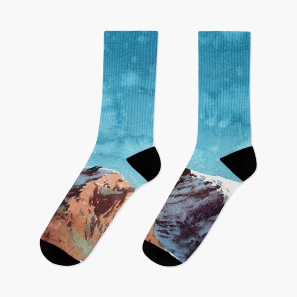 Item preview, Watercolor Mountain Illustration designed and sold by Darius Bocos.