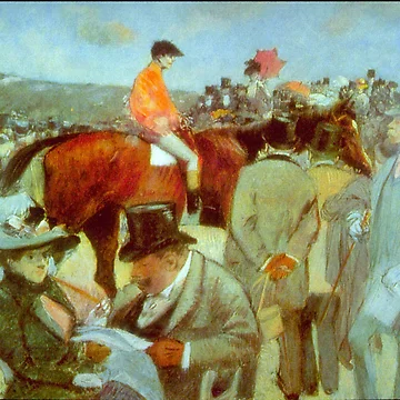 Artwork thumbnail, 'At The Races' by Forain (Reprint) by Classic Visions Gallery