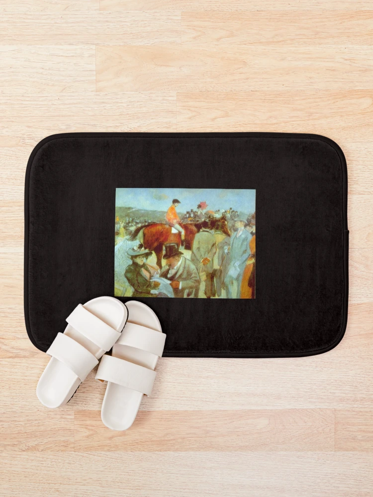 Thumbnail 1 of 6, Bath Mat, 'At The Races' by Forain (Reprint) designed and sold by Classic Visions Gallery.