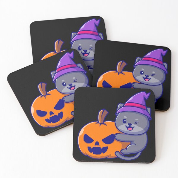 Item preview, Cute Halloween Pumpkin And Cat designed and sold by Gaalaxyz.