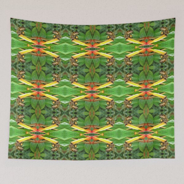 Item preview, Honeybee on Hamellia chrysantha designed and sold by BiodiversityRocks.