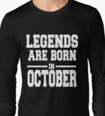 Camiseta de manga larga LAS LEYENDAS NACEN EN OCTUBRE