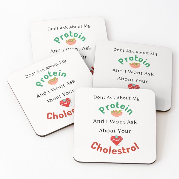 Item preview, Dont Ask About My Protein And I Wont Ask About Your Cholestrol / World Vegetarian Day - Funny and cute T-Shirts Quotes designed and sold by Designspot2020.