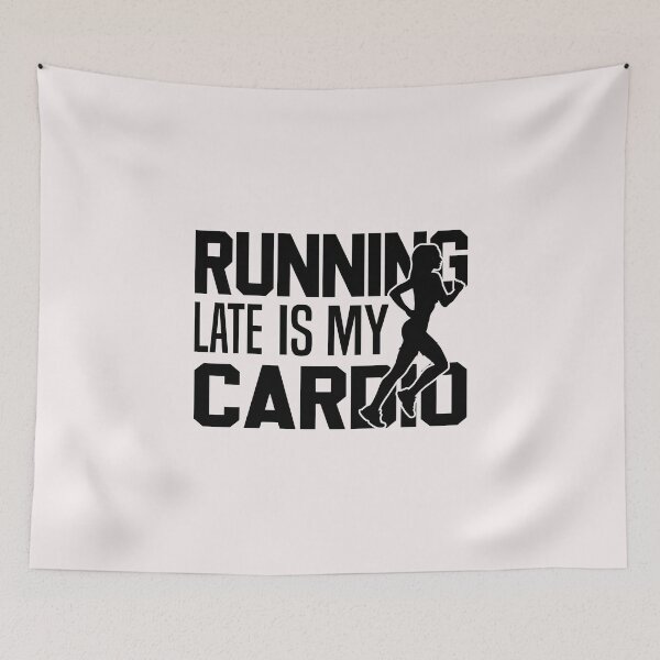 Item preview, Running Late Is My Cardio, Workout Top, Funny Fitness designed and sold by Nedskr.