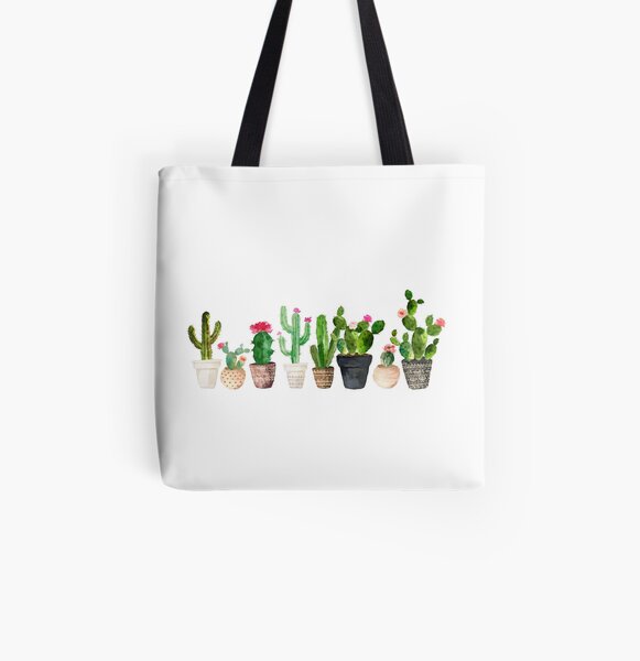 Cactus All Over Print Tote Bag