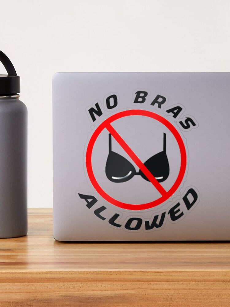 National No Bra Day Sticker for Sale by vaske-bros