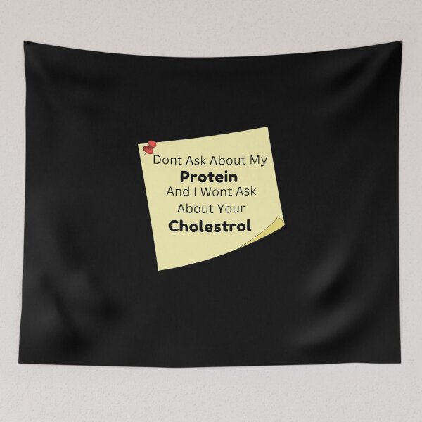 Item preview, Dont Ask About My Protein And I Wont Ask About Your Cholestrol / World Vegetarian Day - Funny and cute T-Shirts Quotes designed and sold by Designspot2020.