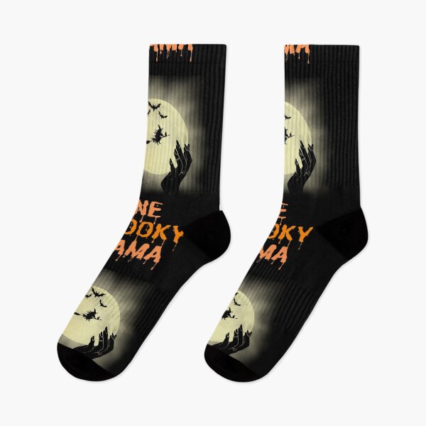 Item preview, One Spooky Mama Fun Halloween T-shirt With A Witch, Bat And Full Moon designed and sold by House-Of-Pinto.