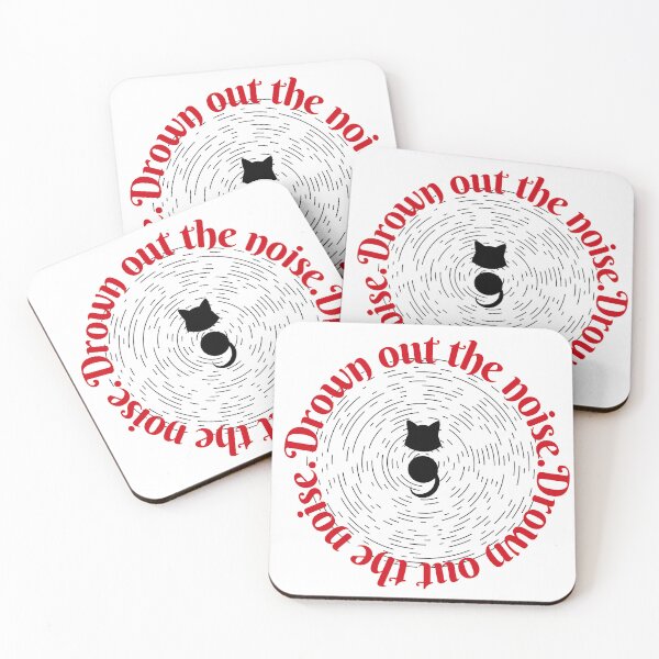 Item preview, Semicolon Cat (Drown out the noise. A) designed and sold by SimplyMe-Plus.