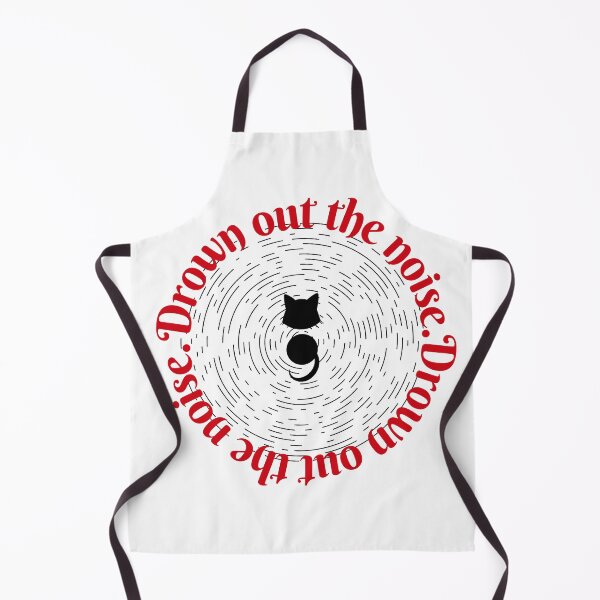 Item preview, Semicolon Cat (Drown out the noise. A) designed and sold by SimplyMe-Plus.