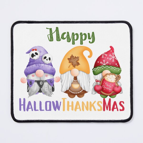 Item preview, Happy HallowThanksMas Gnomes designed and sold by LunaticArtWork.