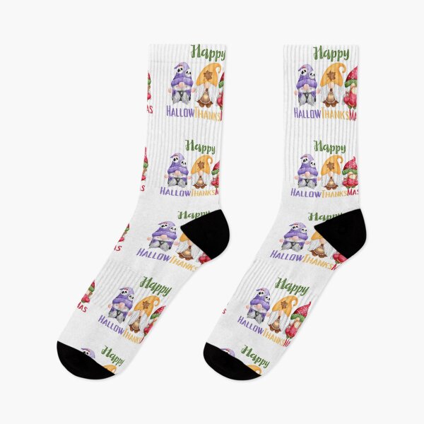 Item preview, Happy HallowThanksMas Gnomes designed and sold by LunaticArtWork.