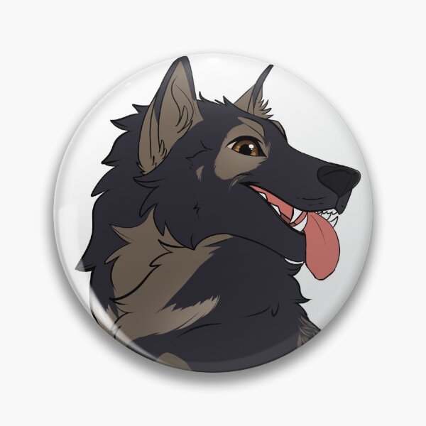Item preview, German Shepherd (Dark Sable) Sticker designed and sold by CosmicFatality.