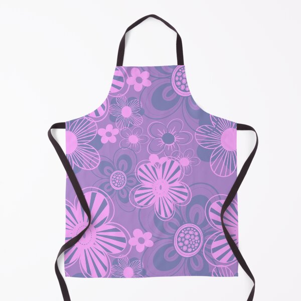 Item preview, Funky retro purple floral design designed and sold by LaBellCreative.