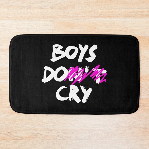 Item preview, BOYS DO CRY / BOYS DON'T CRY / Cool and Funny quotes white designed and sold by DRK7DSGN.