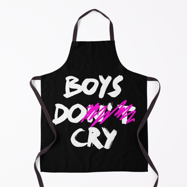 Item preview, BOYS DO CRY / BOYS DON'T CRY / Cool and Funny quotes white designed and sold by DRK7DSGN.