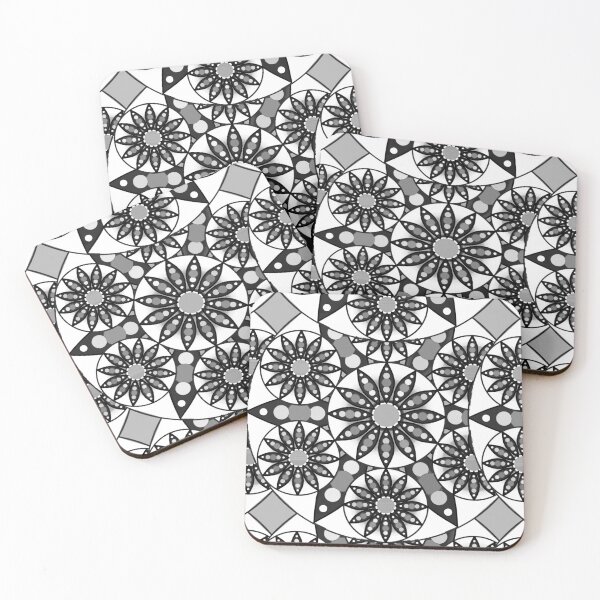 Item preview, Mandala pattern, Black, White and Gray designed and sold by Marymarice.