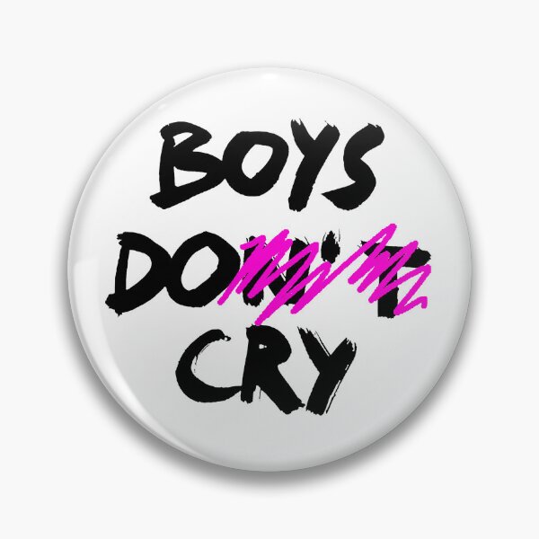 Item preview, BOYS DO CRY / BOYS DON'T CRY / Cool and Funny quotes black designed and sold by DRK7DSGN.