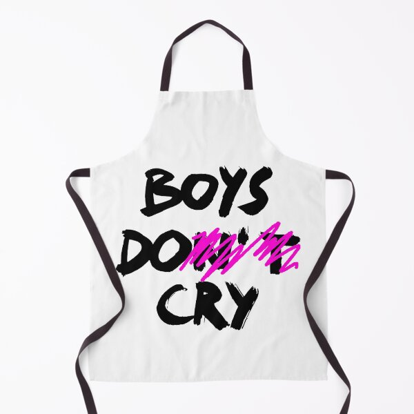 Item preview, BOYS DO CRY / BOYS DON'T CRY / Cool and Funny quotes black designed and sold by DRK7DSGN.