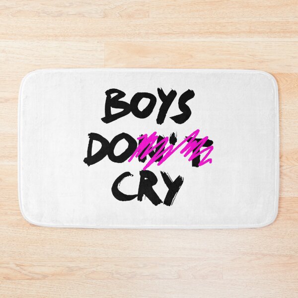Item preview, BOYS DO CRY / BOYS DON'T CRY / Cool and Funny quotes black designed and sold by DRK7DSGN.