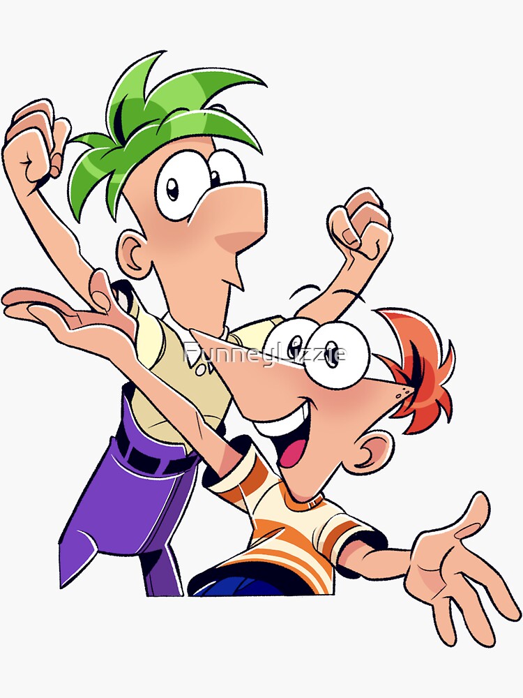 Phineas N Ferb Sticker For Sale By Funneylizzie Redbubble