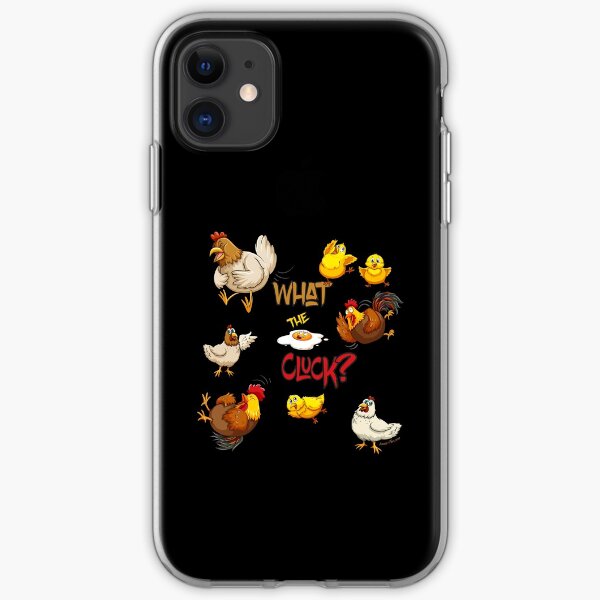 Funny Chickens - What the Cluck? iPhone Soft Case