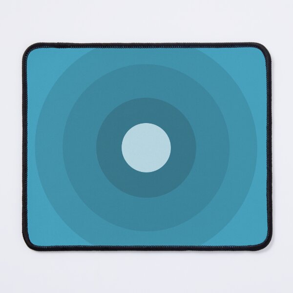 Item preview, Concentric Circles Abstract Geometric Art - Teal designed and sold by Inspirationmotivation.