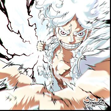 One piece luffy gear 5 Sticker by Soulzodiac