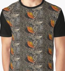 Autumn Colors and Playful Sunlight Patterns - Cherry Leaf Graphic T-Shirt