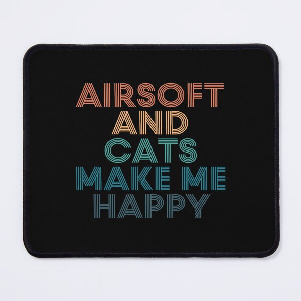 Item preview, Airsoft And Cats Make Me Happy- Gift for Airsoft & Cats Fans designed and sold by kindxinn.