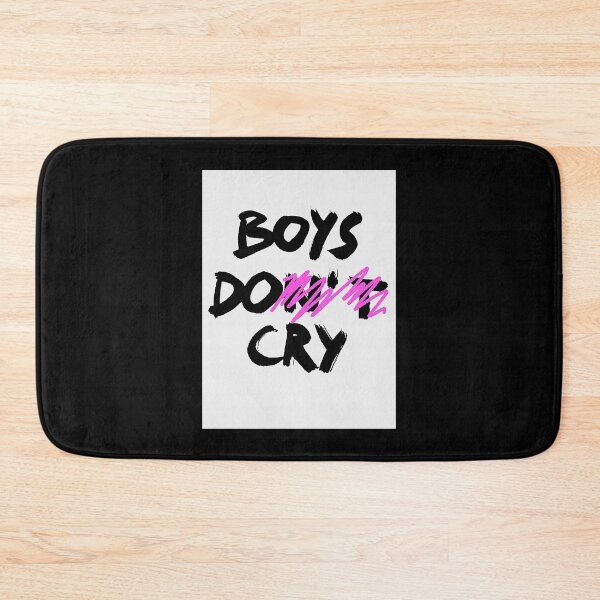 Item preview, BOYS DO CRY / BOYS DON'T CRY / Cool and Funny quotes white box designed and sold by DRK7DSGN.