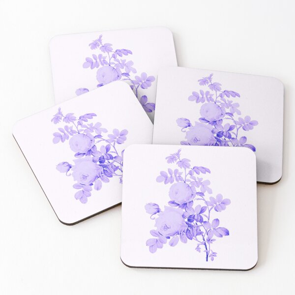 Item preview, Rosa hemisphaerica Flower, Alternative Illustration - Purple Rose designed and sold by DaphneKstudio .