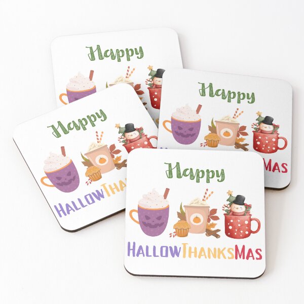 Item preview, Happy HallowThanksMas Mugs designed and sold by LunaticArtWork.