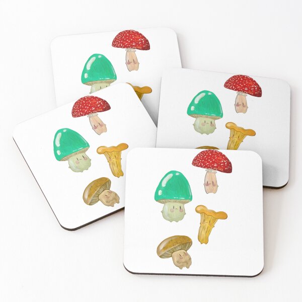 Item preview, Mushroom Friends (Transparent) designed and sold by theflyingwolf.