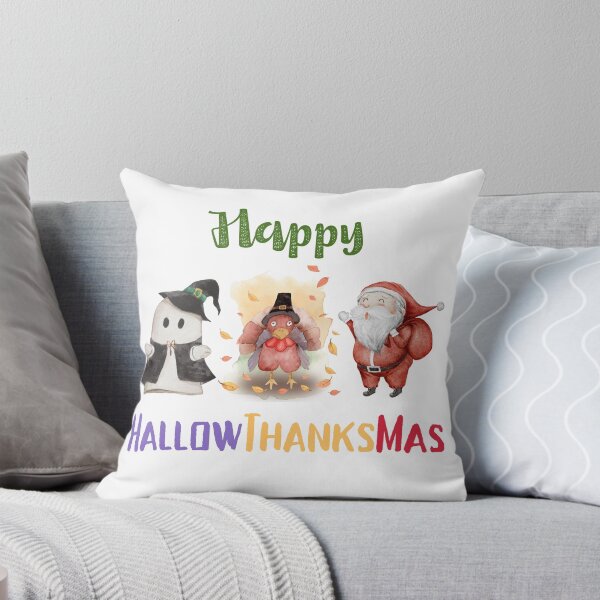 Item preview, Happy HallowThanksMas Boo Turkey Santa designed and sold by LunaticArtWork.