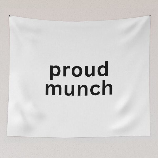 Aperçu de l'œuvre Munch fier créée et vendue par StoreGoHard.
