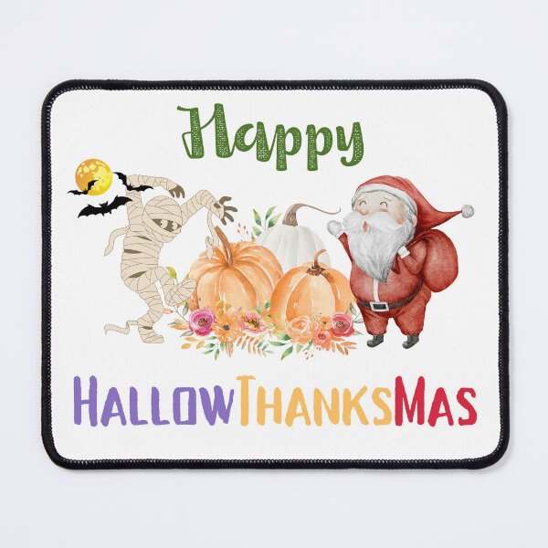 Item preview, Happy HallowThanksMas Zombie Pumpkin Santa designed and sold by LunaticArtWork.