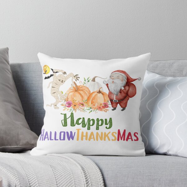 Item preview, Happy HallowThanksMas Ghost Pumpkin Santa designed and sold by LunaticArtWork.