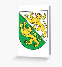 Coat of Arms of Canton of Thurgau, Switzerland Greeting Card