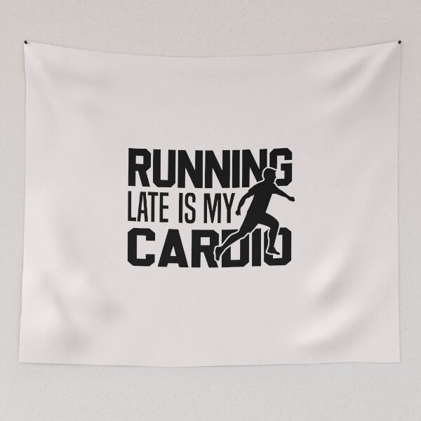 Item preview, Running Late Is My Cardio, Workout Top, Funny Fitness designed and sold by Nedskr.