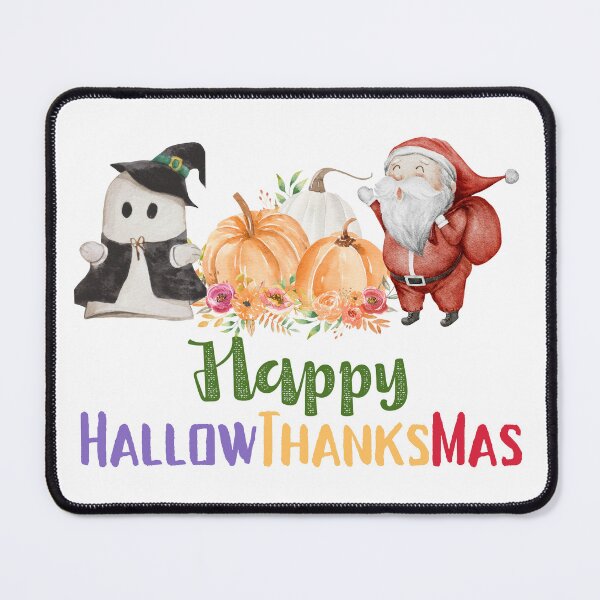 Item preview, Happy HallowThanksMas Boo Pumpkin Santa designed and sold by LunaticArtWork.