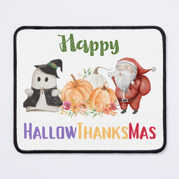 Item preview, Happy HallowThanksMas Boo Pumpkin Santa designed and sold by LunaticArtWork.