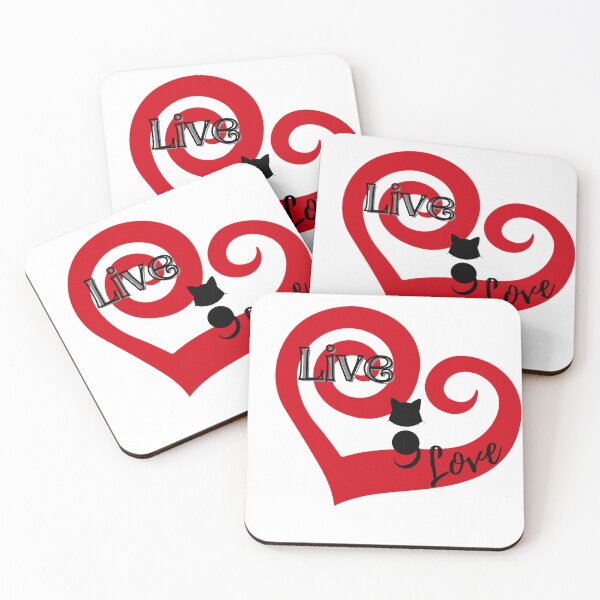 Item preview, Semicolon Cat (Live Love Spiral Heart A) designed and sold by SimplyMe-Plus.