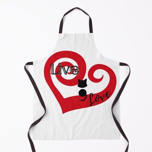 Item preview, Semicolon Cat (Live Love Spiral Heart A) designed and sold by SimplyMe-Plus.